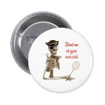 Your Risk Badminton Pirate Pin
