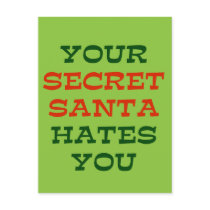 Your Secret Santa Hates You Post Cards