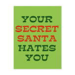 Your Secret Santa Hates You Post Cards