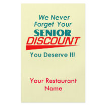 YOUR Senior Discount Flyer