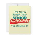 YOUR Senior Discount Invitation