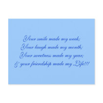 Your smile made my week;Your laugh made my mont... postcards