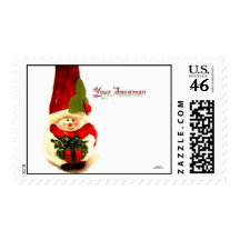 Your Snowman Postage Stamps