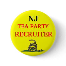 Your State TEA PARTY RECRUITER Button