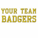 Your Team Name Badgers Embroidered Polo Shirt embroidered shirts by TeeShirtsTShirts Your Team Name Badgers Embroidered Polo Shirt embroidered shirts