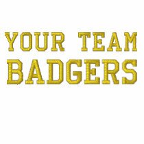 Your Team Name Badgers Embroidered Polo Shirt embroidered shirts