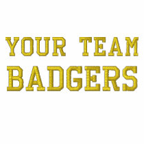 Your Team Name Badgers Embroidered Track Jacket embroidered shirts