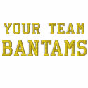 Your Team Name Bantams Embroidered Track Jacket embroidered shirts
