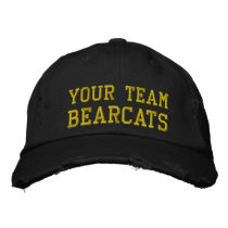 Your Team Name Bearcats Embroidered Ball Cap embroidered hats