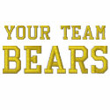 Your Team Name Bears Embroidered Track Jacket embroidered shirts by TeeShirtsTShirts Your Team Name Bears Embroidered Track Jacket embroidered shirts
