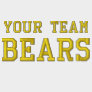 Your Team Name Bears Embroidered Track Jacket embroidered shirts by TeeShirtsTShirts Your Team Name Bears Embroidered Track Jacket embroidered shirts
