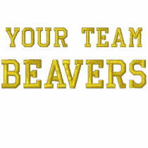 Your Team Name Beavers Embroidered Tee Shirt embroidered shirts