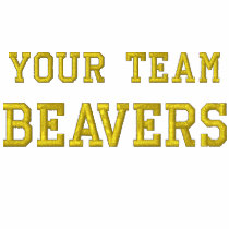 Your Team Name Beavers Embroidered Track Jacket embroidered shirts