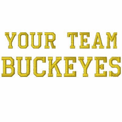 Your Team Name Buckeyes Embroidered Track Jacket by TeeShirtsTShirts