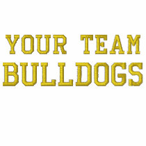 Your Team Name Bulldogs Embroidered Hoodie embroidered shirts