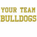 Your Team Name Bulldogs Embroidered Polo Shirt embroidered shirts