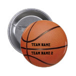Your Team's Name Basketball Button