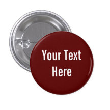Your Text Here Custom Solid Red Background Button