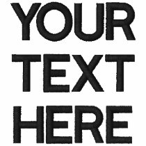 Your Text Here embroidered shirts