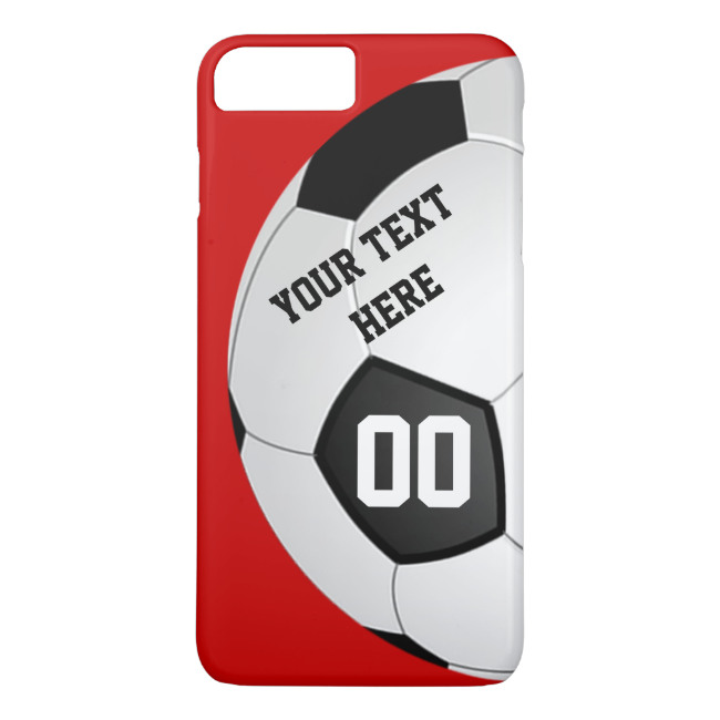 Your Text, Number and Colors SOCCER Phone Cases
