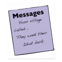 Your Village Called Poster posters