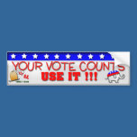 Your Vote Counts bumper stickers