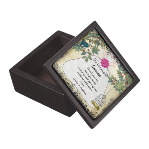 Your Wedding Bridesmaids Thank You Gift Premium Jewelry Boxes Zazzle