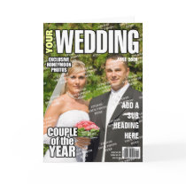 Your Wedding Fake Magazine Cover cards by FakeMagazineCovers Your Wedding Fake Magazine Cover cards