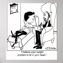 Your Weight Problem Is In Your Head Posters