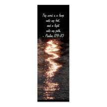 Your Word is a Lamp..-Bookmark Business Card Templates