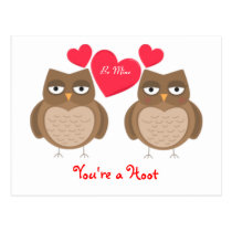 You're a Hoot Owls postcards