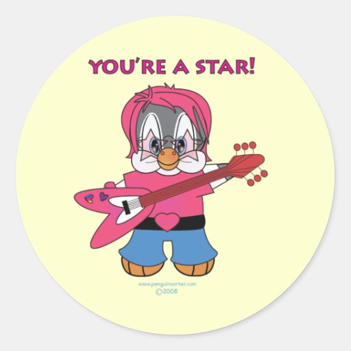 You're a Star! Classic Round Sticker | Zazzle