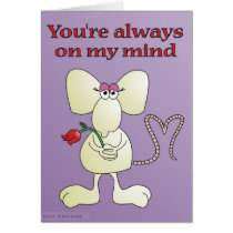 "You're always on my mind rat" Card