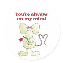 "You're always on my mind rat" sticker by dactnl "You're always on my mind rat" sticker