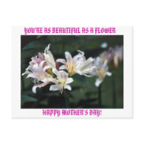 YOU'RE AS BEAUTIFUL AS A FLOWER postcards