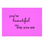 YOURE BEAUTIFUL THE WAY YOU ARE COMPLIMENTS INVITES