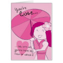 You're Cute - Sakura card