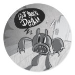 You're Dead Round Stickers