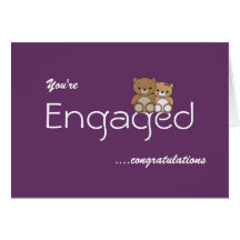 You're Engaged, Congratulations bears Greeting Card