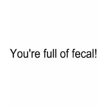 Youre Full Of Fecal t-shirts by CelebrationZazzle Youre Full Of Fecal t-shirts
