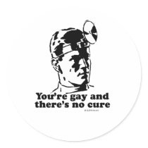Youre gay and theres no cure stickers
