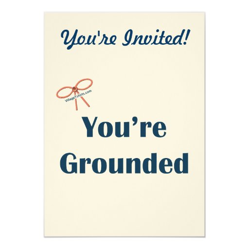 You're Grounded Reminders Card | Zazzle