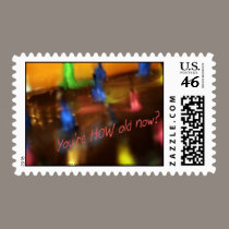 You're HOW old now? stamps