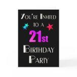 You're Invited, 21st Birhday cards