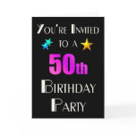You're Invited 50th, Birhday, Party cards