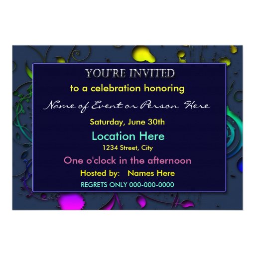 You're Invited Abstract Invitation