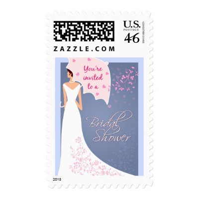 You're Invited Bridal Shower Postage Stamp