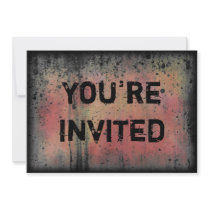 You're Invited Colorful Grunge Halloween Party