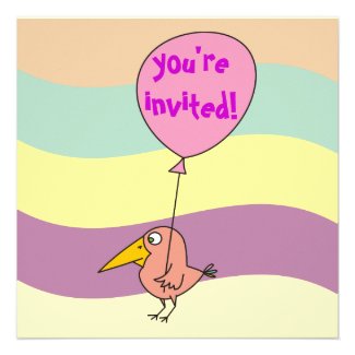 You're invited! Cute Birthday Party Invitation