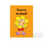 You're invited! (flower costume) greeting card